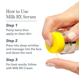 Goat milk features in Beekman 1802 Milk RX serum concept