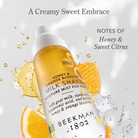 Beekman 1802 Milk Shake Hydrating Body Mist goat milk ingredients hint at skin balance