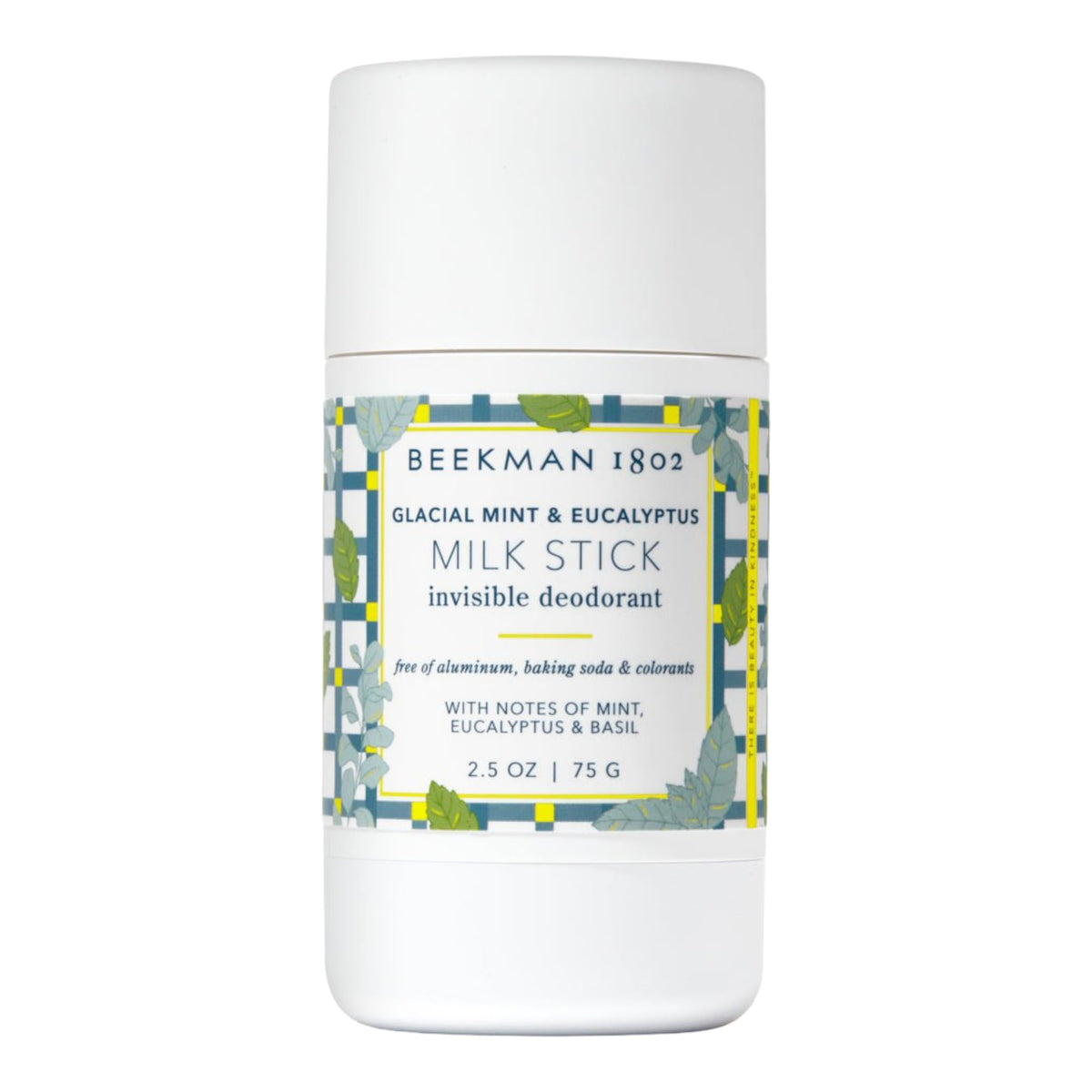 Beekman 1802 Milk Stick glacial mint eucalyptus application for fresh skin