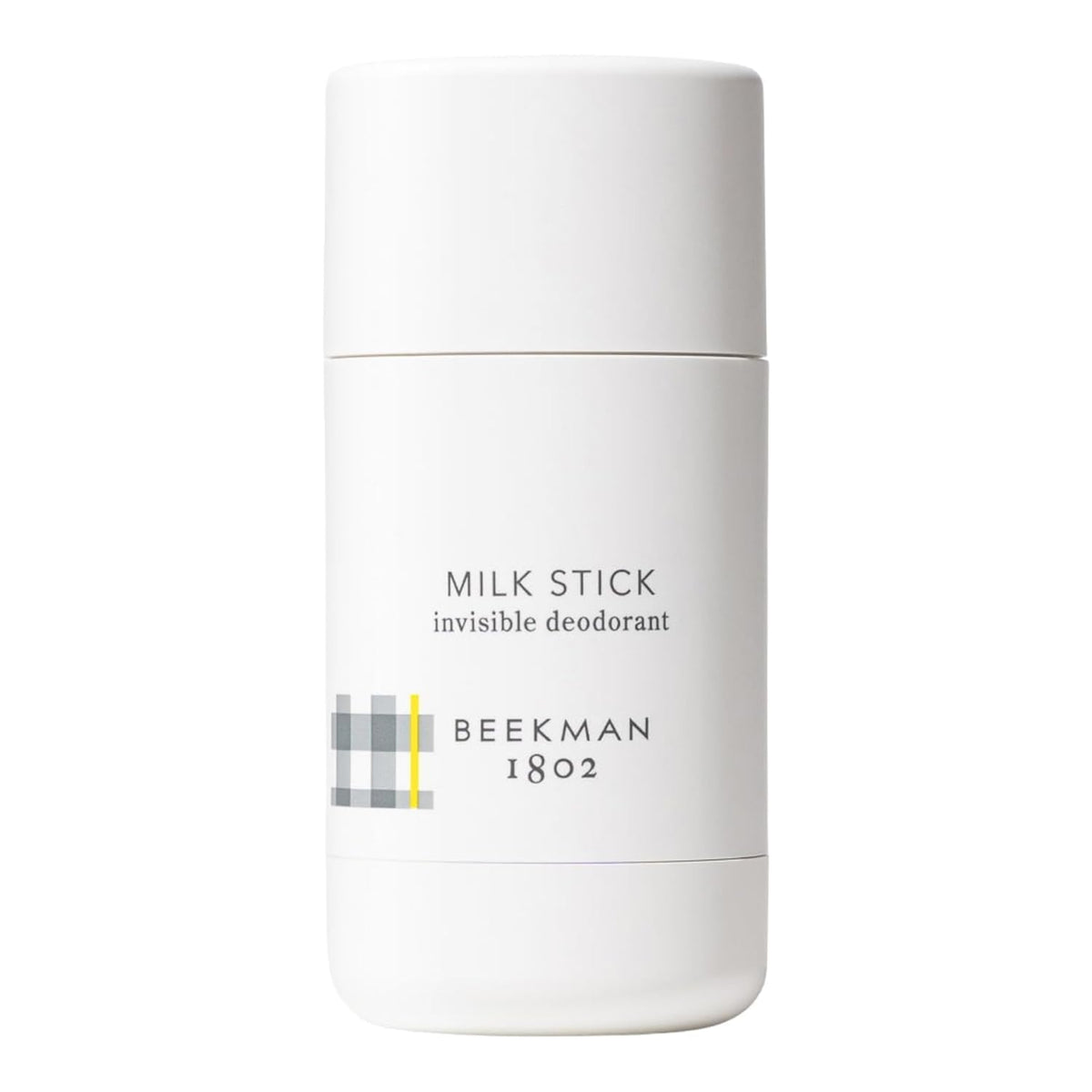 Beekman 1802 Milk Stick packaging highlights an invisible, all-day freshness solution.