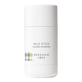 Beekman 1802 Milk Stick packaging highlights an invisible, all-day freshness solution.