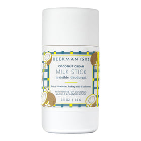 Beekman 1802 Milk Stick whole-body deodorant for all-day freshness and odor control.