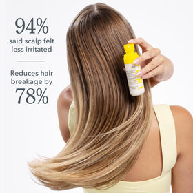 Beekman 1802 Milk Therapy Color-Treated Safe formula on color-treated hair.