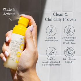 Beekman 1802 Milk Therapy Smooth Strands close-up shows improved manageability.