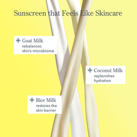 Beekman 1802 Solar Milk SPF 50 applied under makeup for smooth wear
