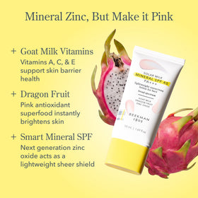 Beekman 1802 Solar Milk SPF 40 with goat milk ingredients.