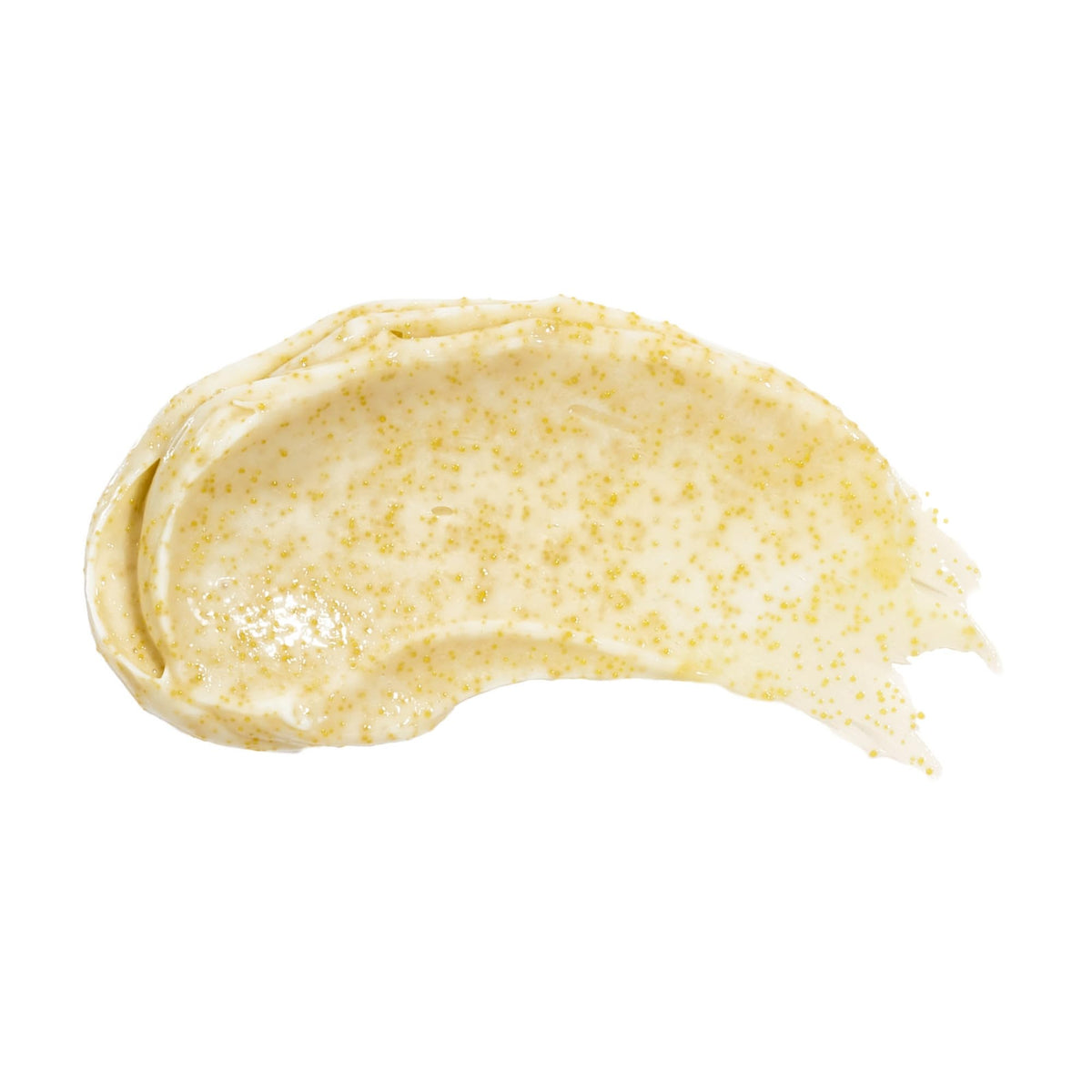 Beekman 1802 jojoba beads close-up for gentle polishing on skin.
