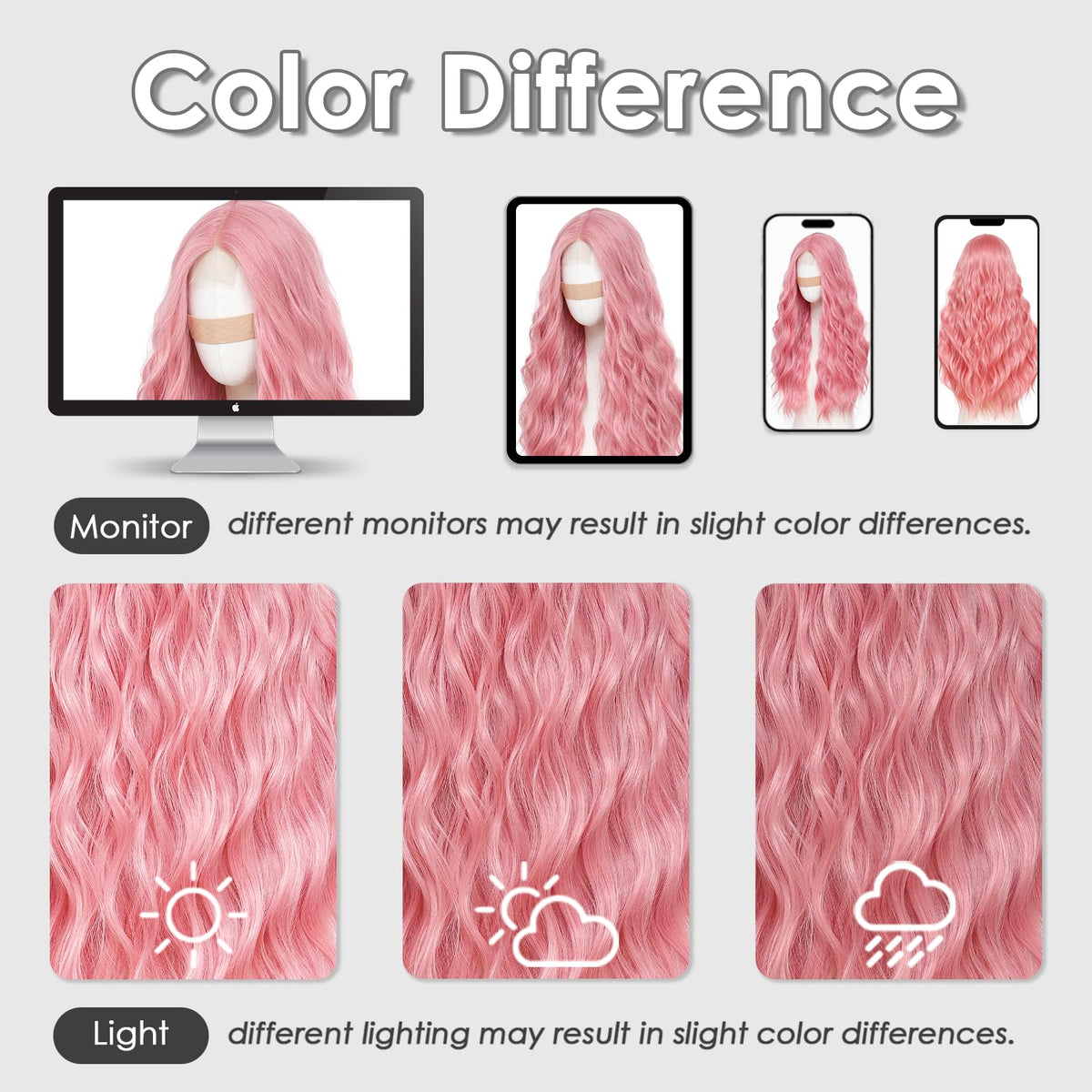Beelu pink wig worn with daily outfits and stylish events