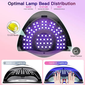 BEENLE 320W LED beads close-up showing uniform curing