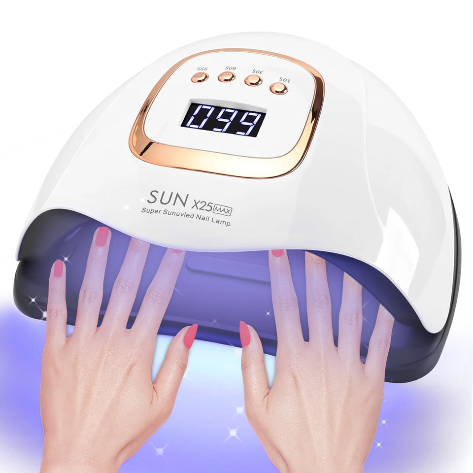 Beenle 380W UV LED Nail Lamp front view with auto sensor for hands-free curing
