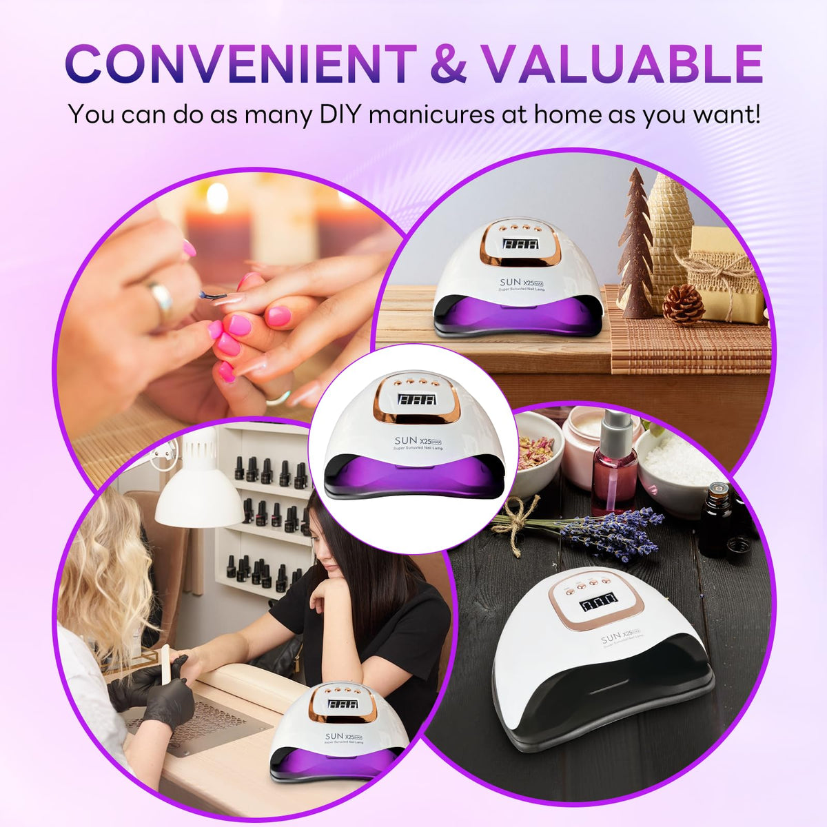Beenle four-timer LED display nail dryer for controlled curing