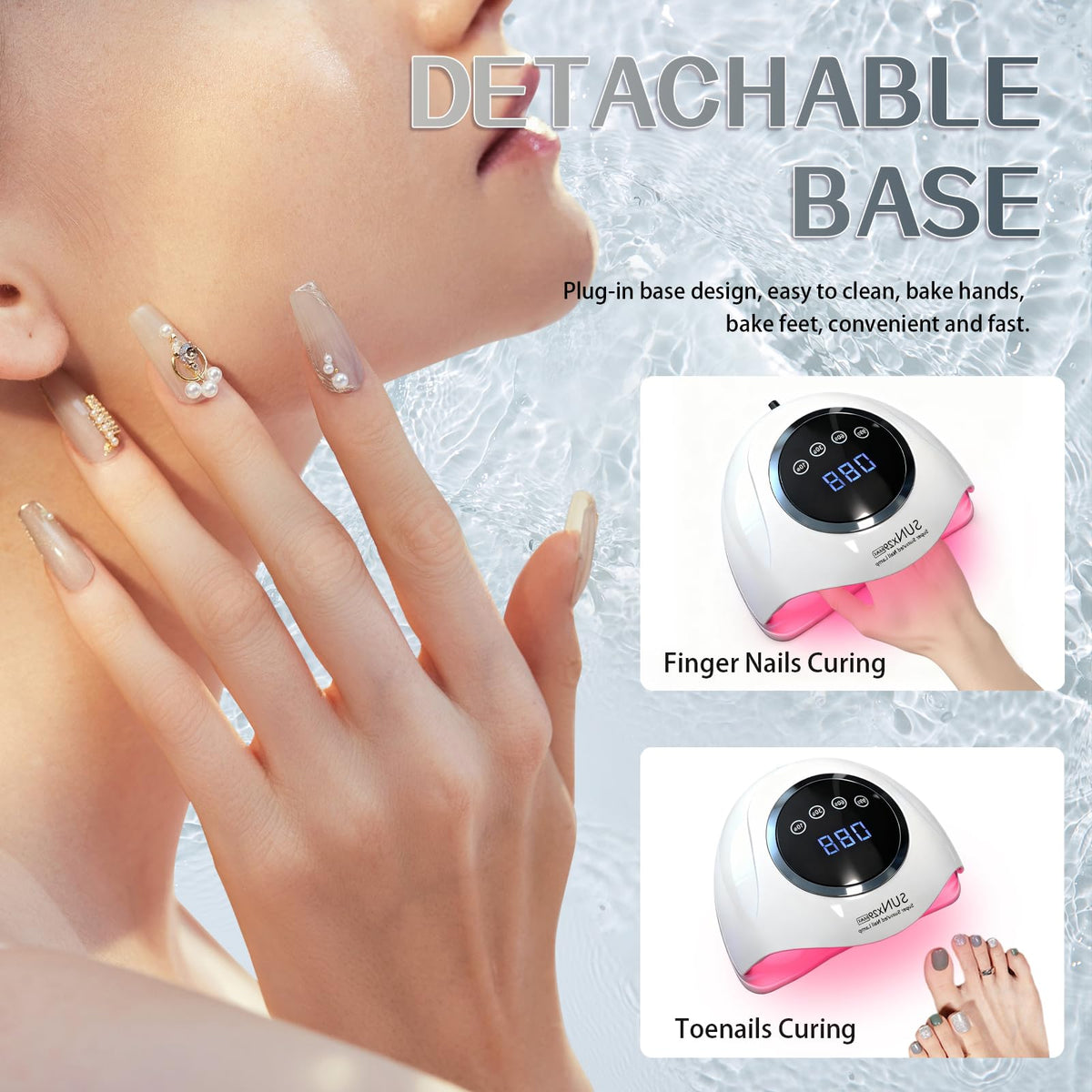 BEENLE lamp dual wavelength 365 and 405 nm for versatile gels