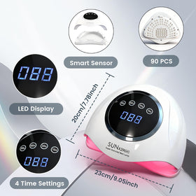 BEENLE lamp interior curing area fits hands and feet comfortably