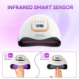 Beenle UV nail lamp close-up showing 81 beads for even curing