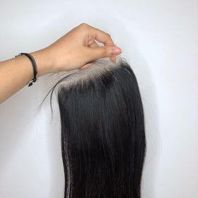 Beeos 5x5 Skinlike Closure can be heat styled for various looks