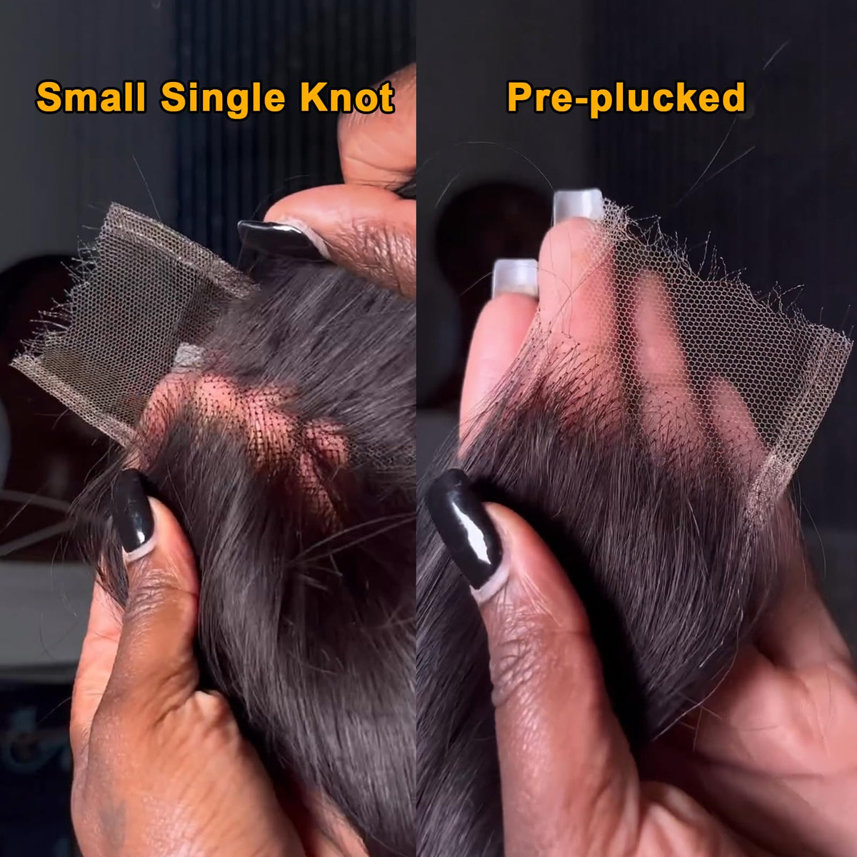 BEEOS Natural hairline pre-plucked look for a seamless blend.