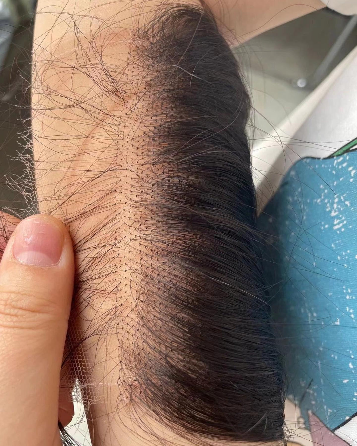BEEOS SkinLike HD lace closure closeup, blending invisibly with all skin tones.