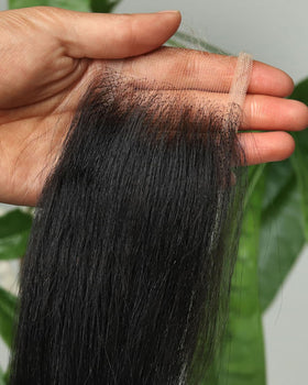 Beeos Skinlike Real HD lace closure showing invisible front for natural blend.