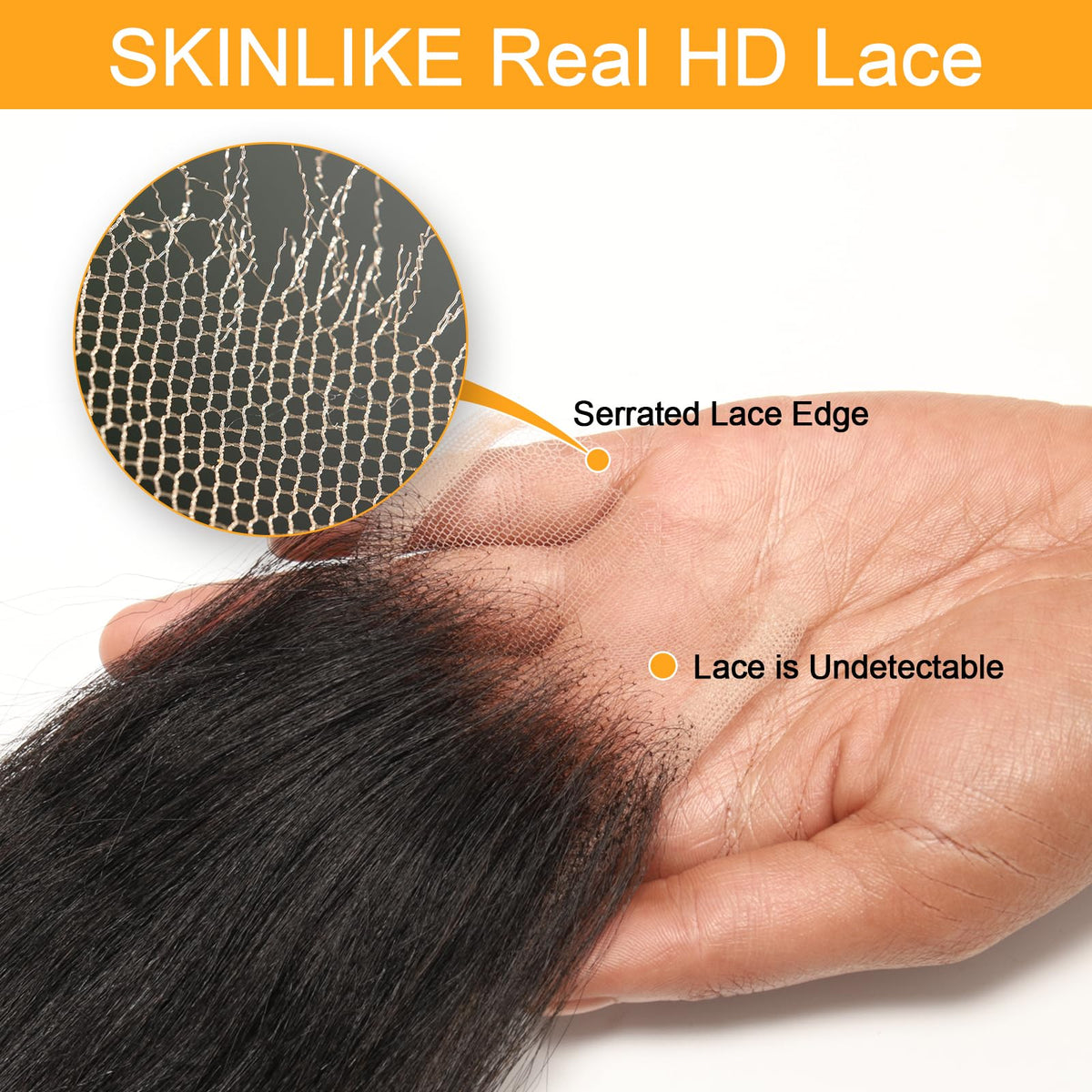 Beeos 0.10mm ultra-thin lace close-up for near-invisible coverage.