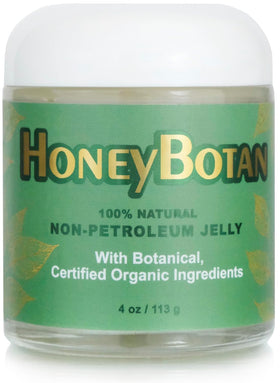 Beesaluxe HoneyBotan front jar for everyday moisture with a petroleum-free formula
