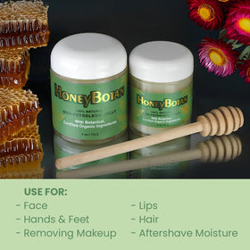Beesaluxe HoneyBotan lip application delivers silky moisture for dry lips