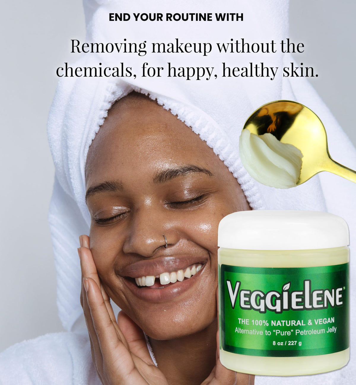 Beesaluxe Veggielene hair-nourish application for dry ends
