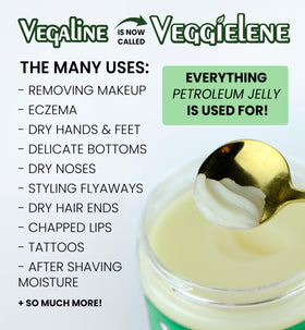 Beesaluxe Veggielene ingredients visible showing natural blend