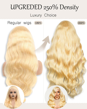 BESEEUK Blonde body wave hair offers versatile styling.