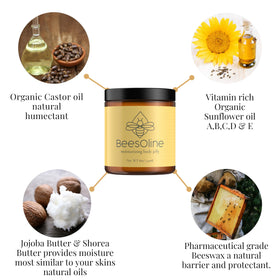 BeesOline sunflower oil ingredient highlighting hydration and antioxidant support.