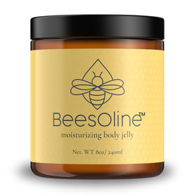 BeesOline bottle with petroleum-free moisturizer for natural daily hydration.
