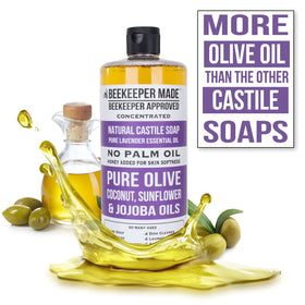 Beessential no palm oil label emphasizing natural sourcing and sustainability