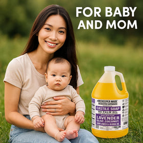 Beessential Beekeeper Made Castile Soap USA manufactured label on bottle