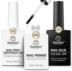 Beetles 9-in-1 nail glue bottle pour for precise application and bonding