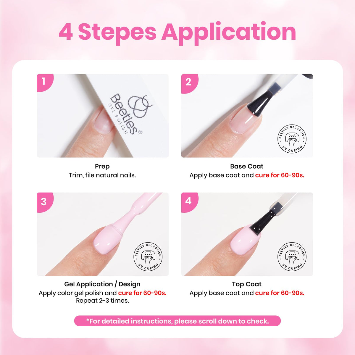 Beetles at-home manicure setup with compact tools for easy DIY nails.