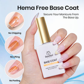 Beetles Base Coat provides durable adhesion and a smooth surface.