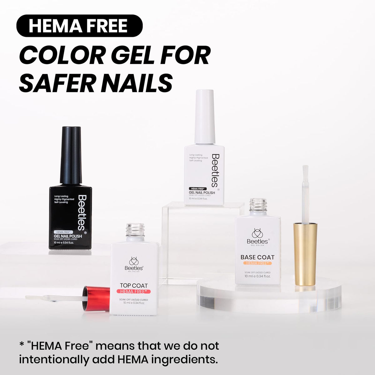 Beetles Twin Dialogue wear-ready nails with long-lasting shine under lighting.