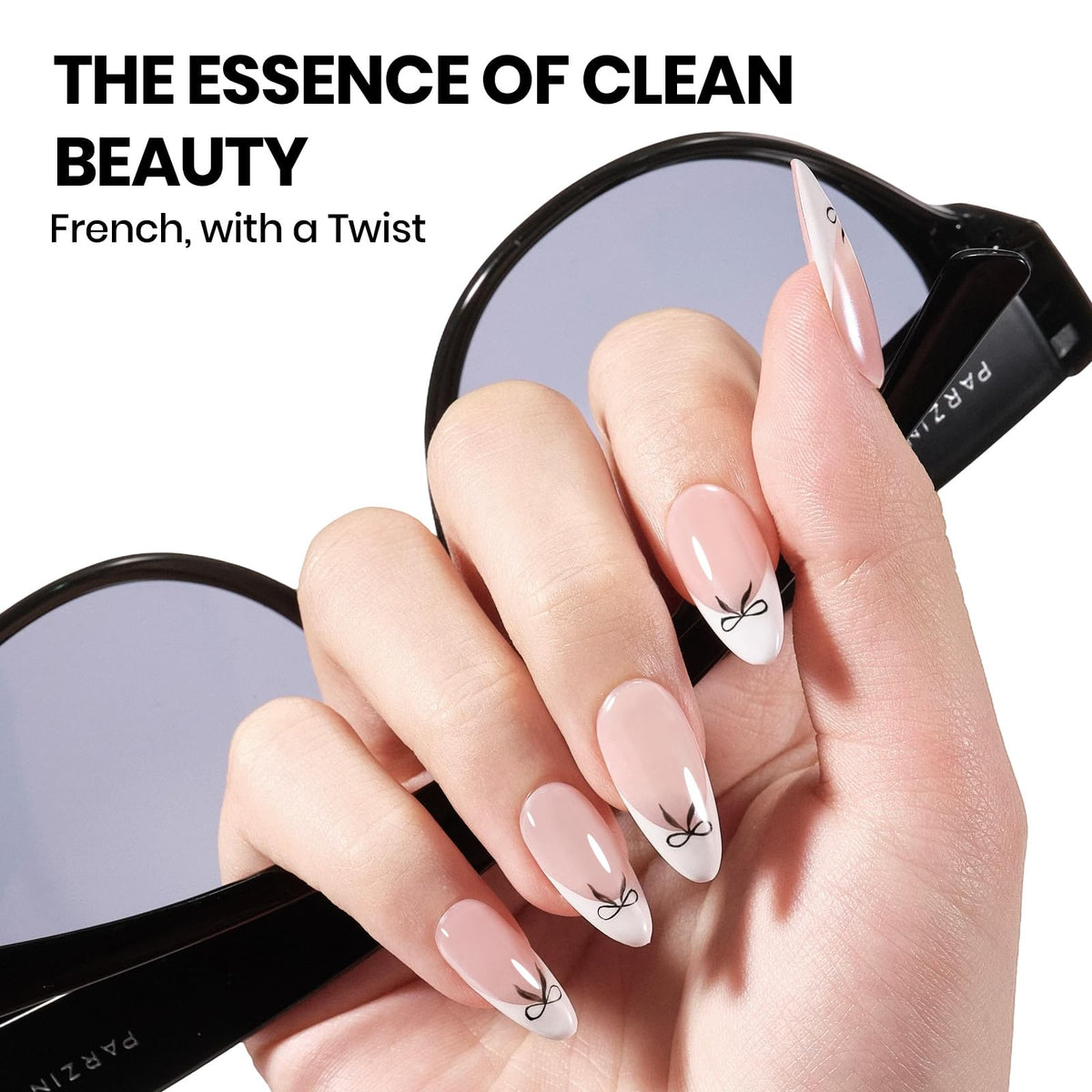Beetles Twin Dialogue precision brush aids smooth, sharp nail application.