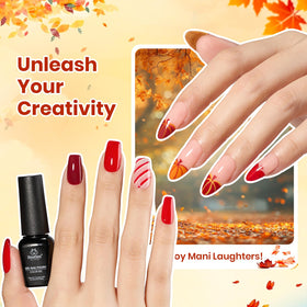 Nail tools included for prep, shaping, and cuticle care.