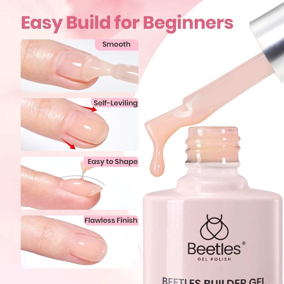 Beetles Builder Gel is HEMA-free and TPO-free for sensitive users
