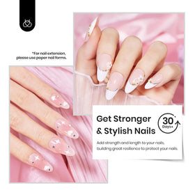 Beetles Builder Gel apex building in action for stronger nail structure