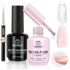 Beetles builder gel clear apex shaping for precise nail sculpting