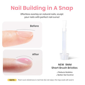 Beetles Builder Gel nude color application demonstrated for beginners