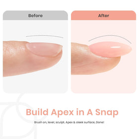 Beetles Builder Gel Set applying builder gel for easy nail extensions