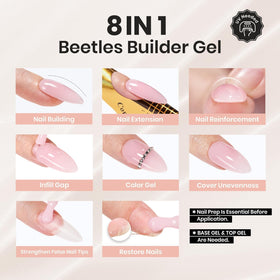 Beetles Builder Gel Set color swatches with rich pigments