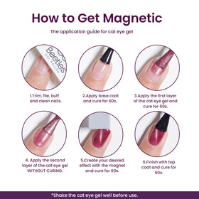 Beetles burgundy-lavender gel polish offers moody, stylish color pairing.