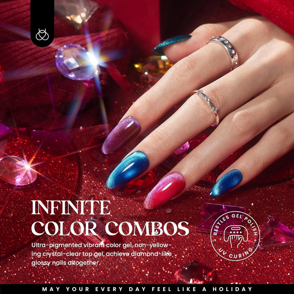 Magnet pen for Beetles Cat Eye Gel Polish enabling unique cat-eye effects