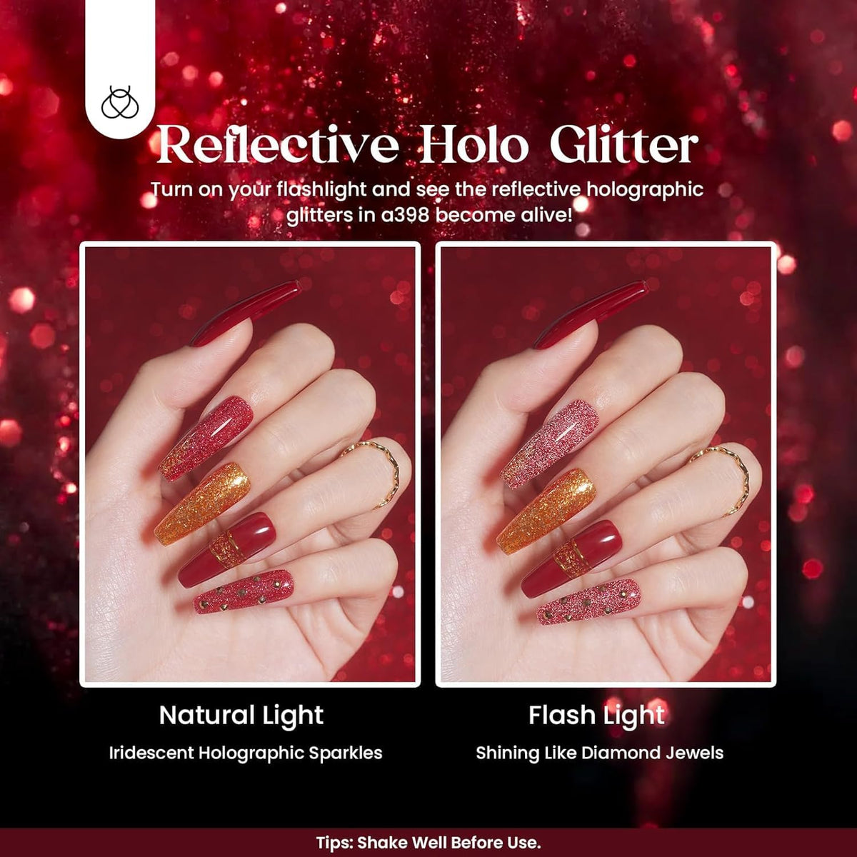 Glossy and matte top coats from Beetles Cat Eye Gel Polish kit