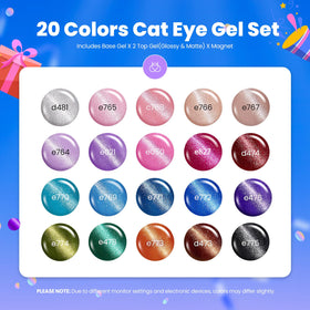 Magnet included with Beetles Cat Eye Gel Nail Polish Set creates customizable cat-eye effects.