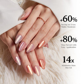 Beetles Cat Eye nails no filing and pre-shaped tips for quick application