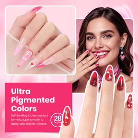 Beetles cat-eye pink polish adds shimmering depth